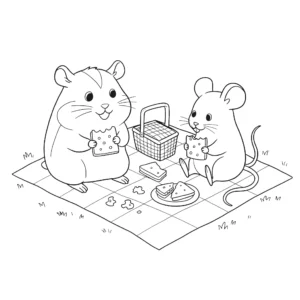 coloriage Hamster a imprimer
