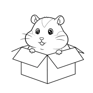 coloriage Hamster a telecharger