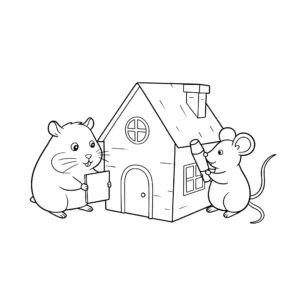 coloriage Hamster pour enfant gratuit