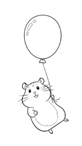 coloriage Hamster pour enfant de à imprimer
