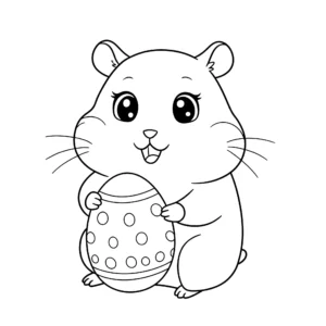 coloriage Hamster à imprimer pour enfant de 6 ans