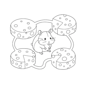 coloriage Hamster pour enfant de 8 ans