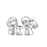 coloriage Hermione pour enfant à imprimer