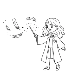 coloriage Hermione pour enfant