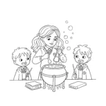 a imprimer coloriage Hermione gratuit
