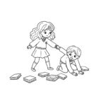 coloriage Hermione à imprimer
