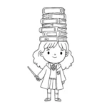 coloriage Hermione à imprimer pdf