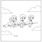 coloriage Hermione a dessiner en ligne