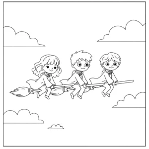 coloriage Hermione a dessiner en ligne