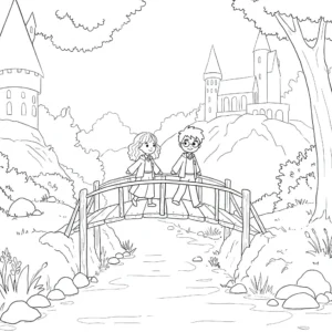 coloriage Hermione de pour enfants
