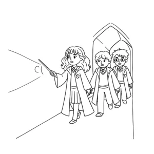 coloriage Hermione gratuit