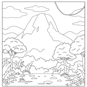 coloriage Jungle pour enfants a imprimer gratuit