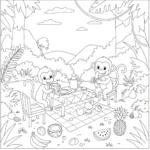 coloriage Jungle pour enfants