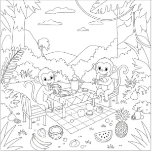coloriage Jungle pour enfants