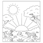 coloriage Jungle gratuit