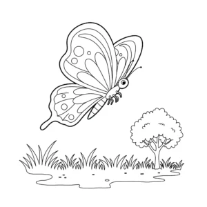 coloriage Jungle pour enfant de 3 ans
