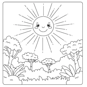 coloriage Jungle à imprimer pour enfant de 12 ans