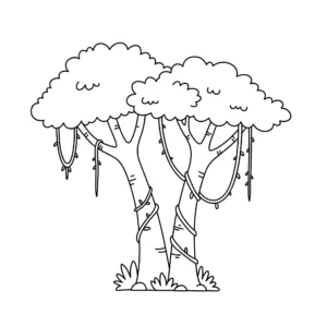 coloriage Jungle à imprimer gratuit