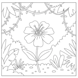coloriage Jungle et dessin a imprimer