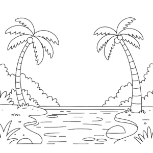 coloriage Jungle à imprimer pour enfants