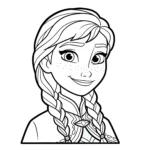 coloriage Le Portrait d’Anna pour enfant de 5 ans