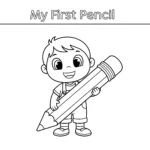 coloriage Mon Premier Crayon pour primaire