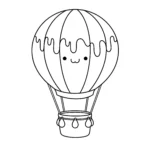 imprimer coloriage Montgolfière