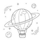 coloriage Montgolfière en ligne