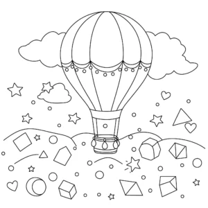 coloriage Montgolfière a imprimer