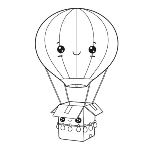 imprimer coloriage Montgolfière gratuit