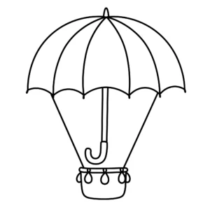 coloriage Montgolfière pour enfants à imprimer