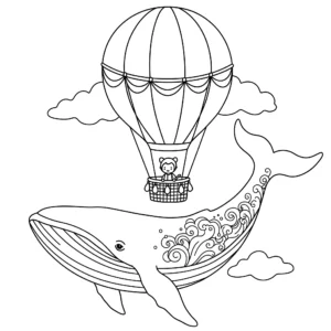 coloriage Montgolfière d