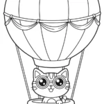 coloriage Montgolfière a telecharger