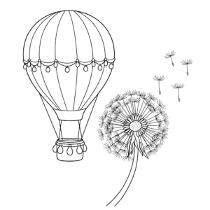 coloriage Montgolfière gratuit