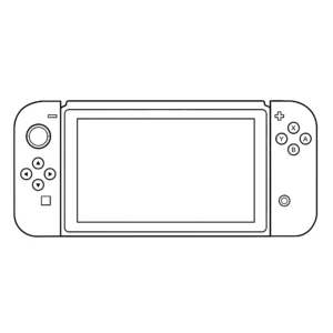 coloriage Nintendo Switch et découpage à imprimer