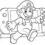 coloriage Nintendo Switch à imprimer pdf