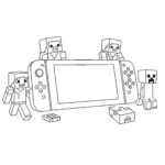 coloriage Nintendo Switch à imprimer gratuitement pdf