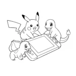 coloriage Nintendo Switch pour enfant a imprimer gratuit