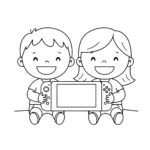 coloriage Nintendo Switch et decoupage a imprimer gratuit