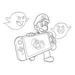coloriage Nintendo Switch à imprimer pdf