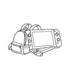 coloriage Nintendo Switch pour enfant à imprimer