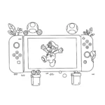 coloriage Nintendo Switch a colorier en ligne gratuitement