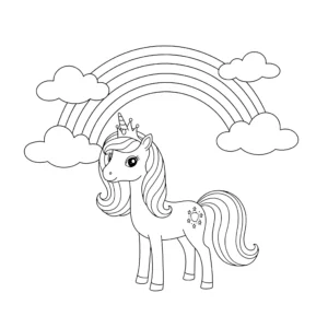 coloriage Princesse Licorne en ligne pour enfant