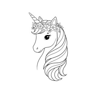 coloriage Princesse Licorne et decoupage a imprimer gratuit