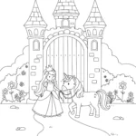 coloriage Princesse Licorne à imprimer pour enfant de 8 ans
