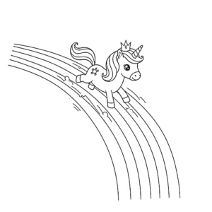coloriage Princesse Licorne a imprimer gratuitement