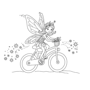 coloriage Vélo pour enfant à imprimer