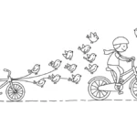 coloriage Vélo pour enfants à imprimer