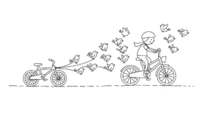 coloriage Vélo pour enfants à imprimer