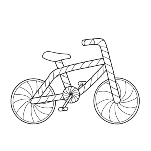 coloriage Vélo pour enfant à imprimer